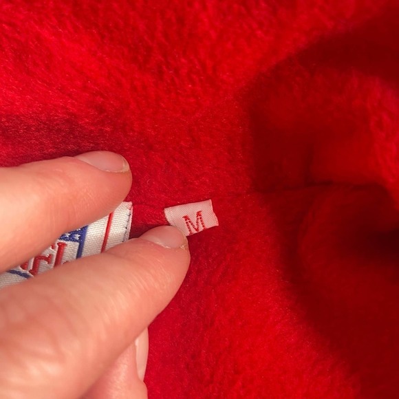 Canon Photography NFL Red Zip Up Sleeveless Zip Up Vest Jacket Size Medium - Picture 4 of 10